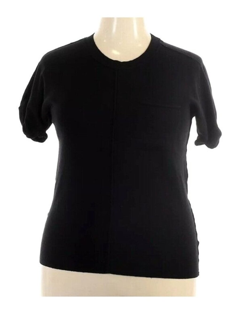 Universal Thread Womens Sweater Black Medium Pullover Pocket Short Sleeves